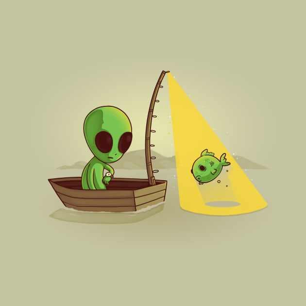 Alien Fishing by Naolito