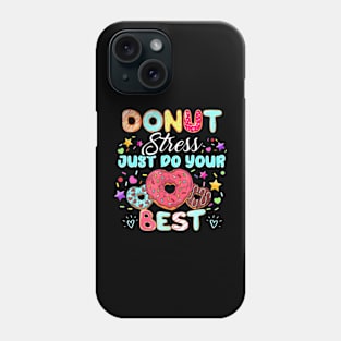 Testing Day Teacher Donut Stress Phone Case