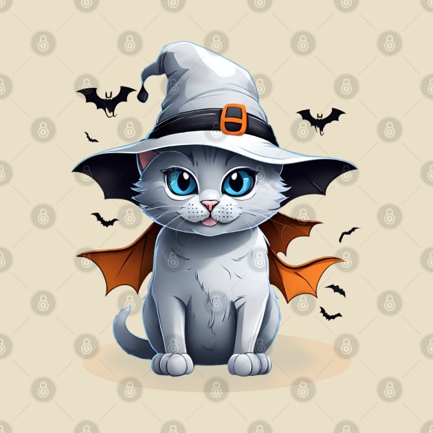 Halloween cute cat by Mysooni