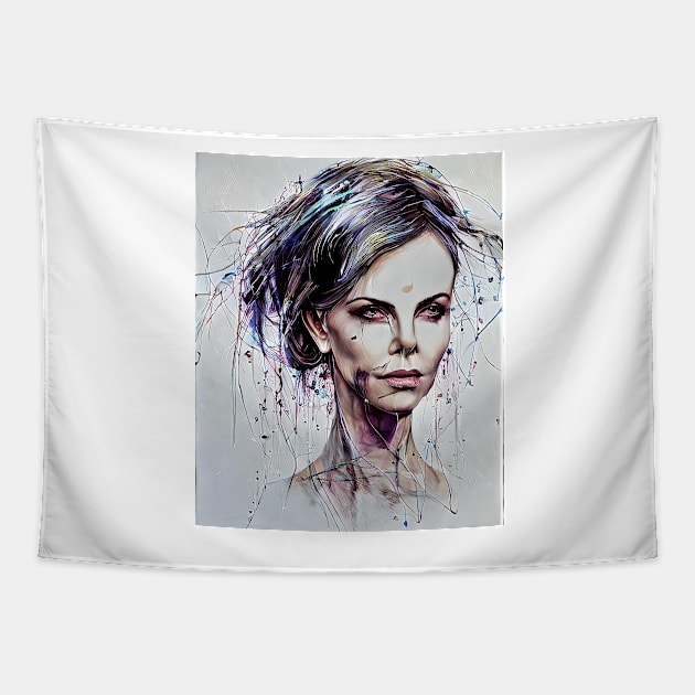 Painterly Charlize Tapestry by bogfl