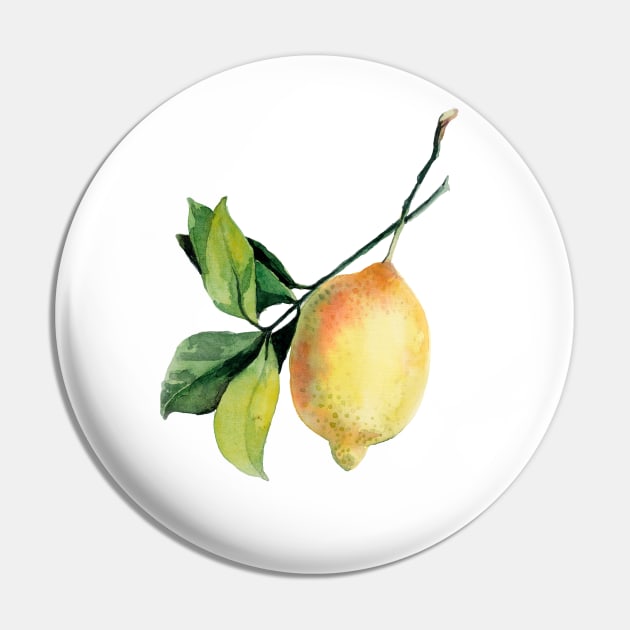 Branch of lemons with leaves Pin by Olga Berlet