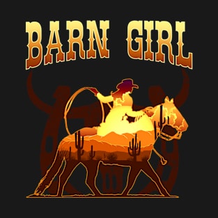Barn Girl I Equestrian Pony Horse Fan T-Shirt