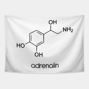 Adrenalin Chemical Molecule Formula Tapestry