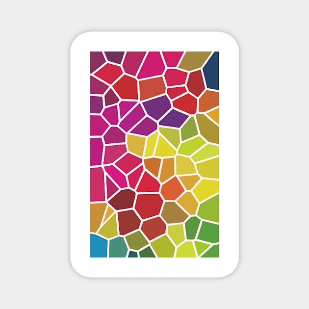 Colorful Rock Pattern Magnet by Faishal Wira