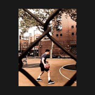 Basketball, Grand Canal Court, Tribeca, NYC T-Shirt