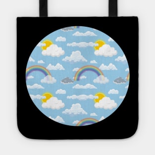 Rainbow and Clouds Tote