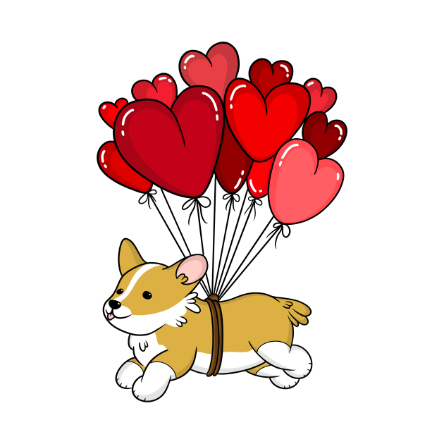 Cute Corgi Valentines Day by IhateDumplings