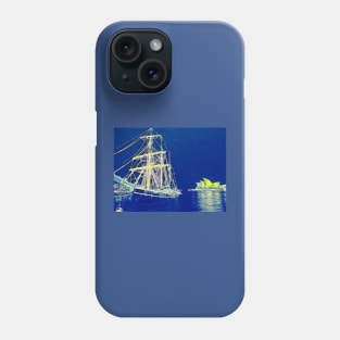 Two Tall Ships in Sydney Harbour Phone Case