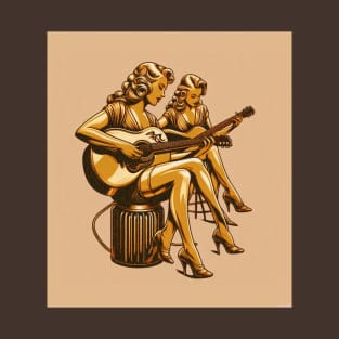 Golden Girls Playing Guitar sitdown T-Shirt