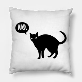 Cat Says No Pillow