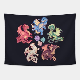 Chromatic dragons Tapestry