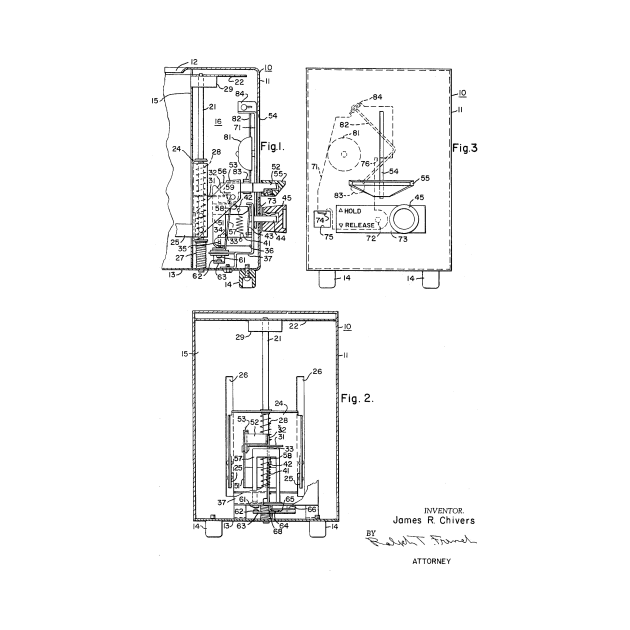 Toaster with Signal Means Vintage Patent Hand Drawing by TheYoungDesigns