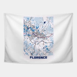 Florence - Italy MilkTea City Map Tapestry