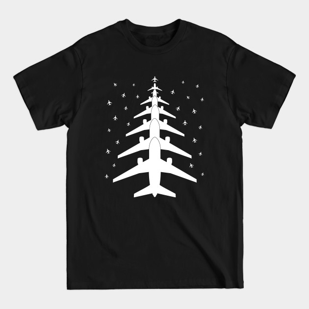 Disover Funny Airplane Pilot Christmas Tree Gift for Flying Aviatior - Christmas Gifts - T-Shirt