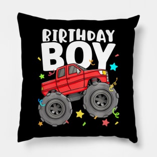 Kids Birthday Boy  Truck Birthday Theme Toddler Kids Girls Pillow