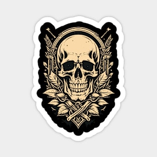 Vintage Skull Magnet