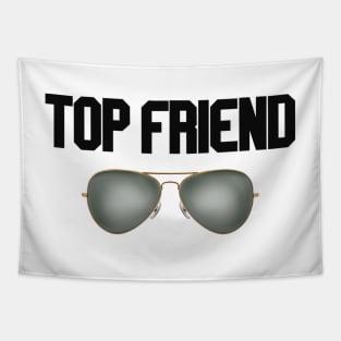 top friend glasses Tapestry