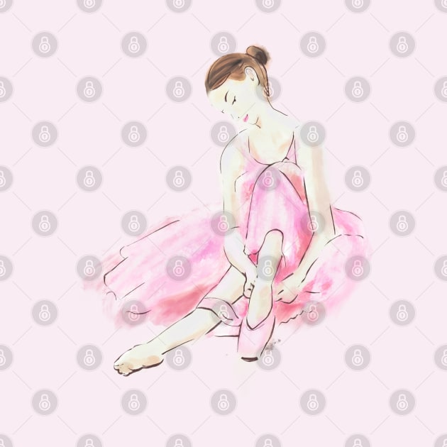 Pink ballet dancer by Mimie20