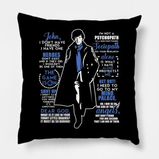 Sherlock Best Quotes Pillow