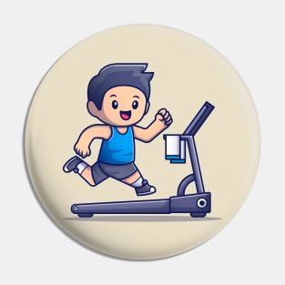 Cute People Running On Treadmill Pin