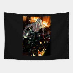 Sephiroth battlefield Tapestry