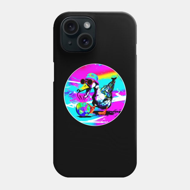 Hipster goose has drugs and is on the loose! Phone Case by Trippy Critters