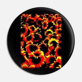 Bloody Sunflowers Pin