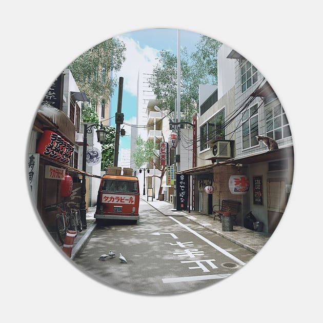 Japan Street Pin by Takikawa Hokkaido