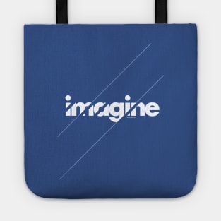 Imagine under stripes /// white version Tote