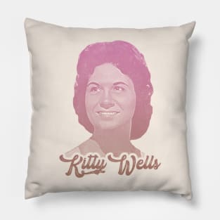 Kitty Wells Vintage Style Country Music Legend Pillow