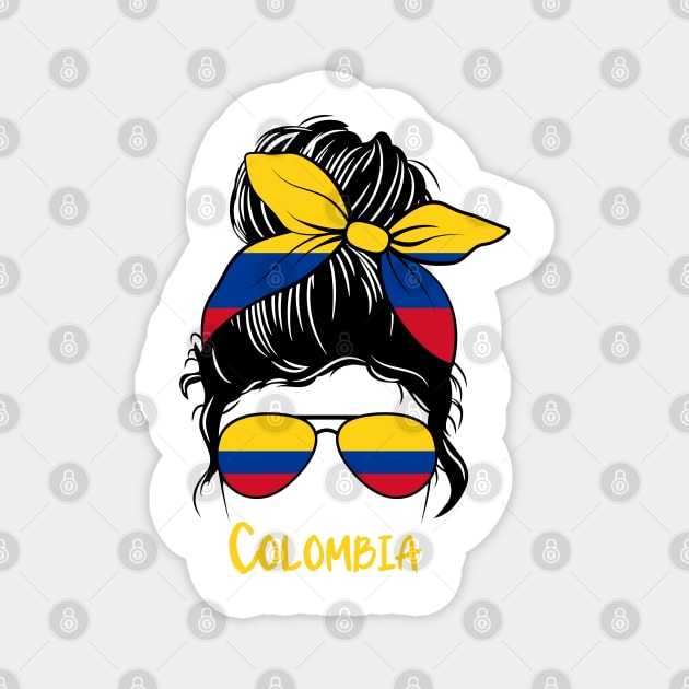 Colombian Girl Colombiana Mujer colombiana colombia Magnet by JayD World