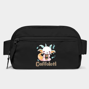 Caffolotl Funny Coffee Drinking Axolotl Bag