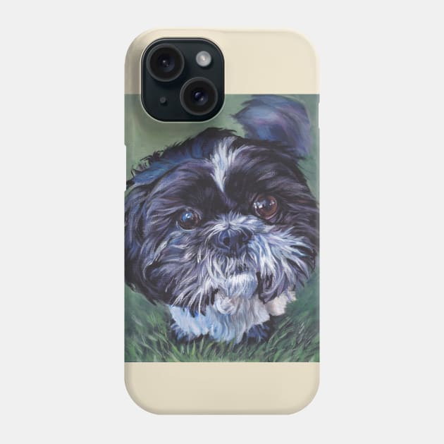 Shih Tzu Fine Art Painting Phone Case by LASHEPARD