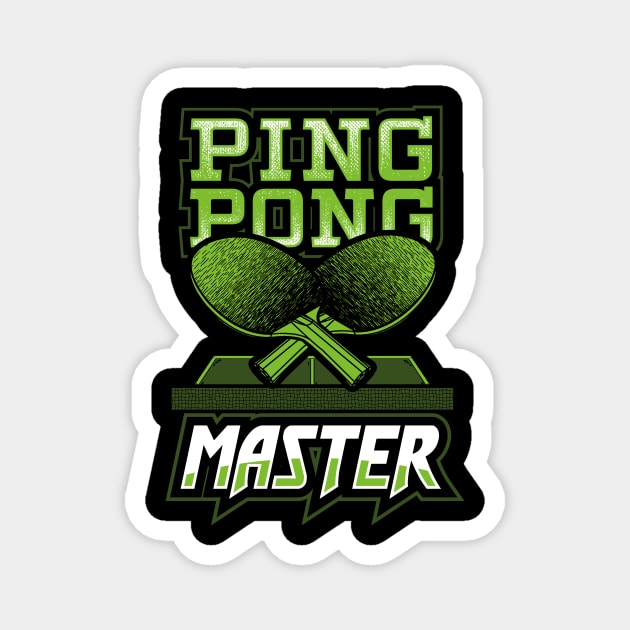 Ping pong master Magnet by captainmood