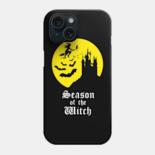 Season of the Witch - Spooky Yellow Moon Phone Case