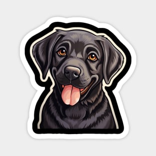 Cute Black Labrador Dog - Dogs Chocolate Labradors Magnet