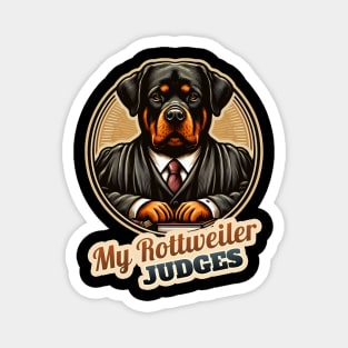 Judge Rottweiler Magnet