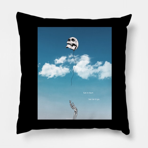 Somewhere Up Here Pillow by Tommy Devoid