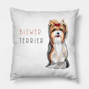 Biewer Yorkshire Terrier Pillow