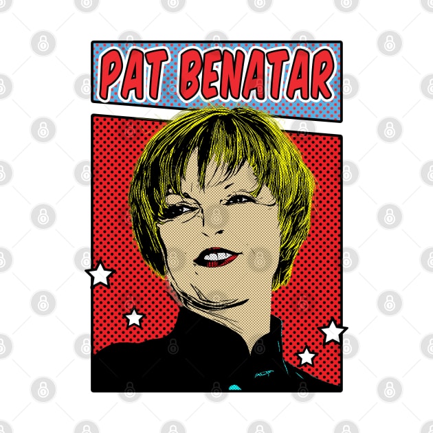 Pat Benatar Pop Art Comic Style by Flasher