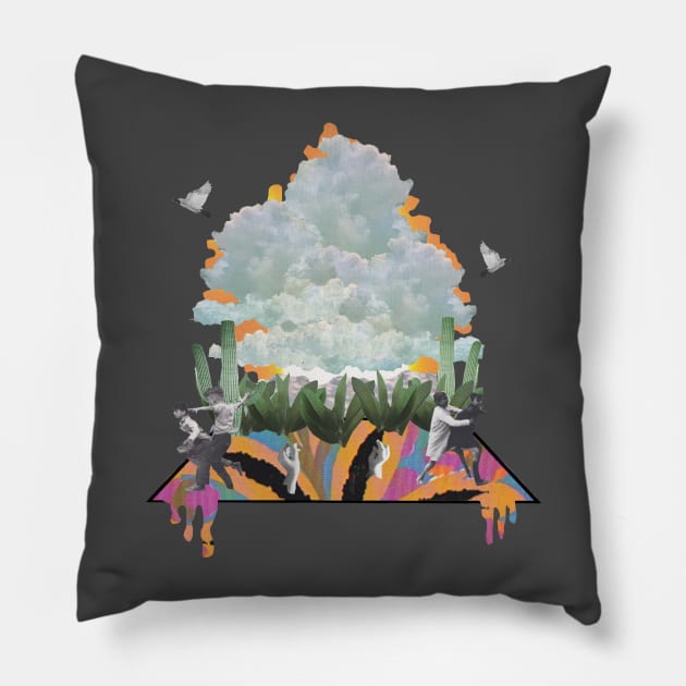 D e a t h v a l l e y Pillow by Humble_Weight