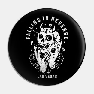 skull lasvegas vintage falling in reverse tour  black shirt gift fans logo text Pin