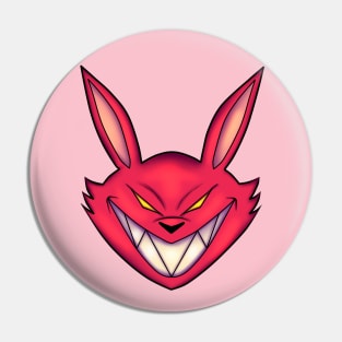 Terrifying Bunny Pin