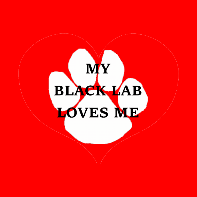 My black lab loves me by Wanderingangel
