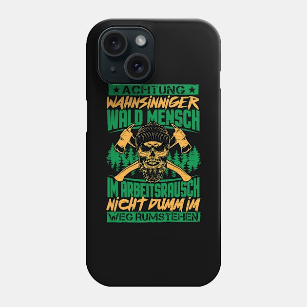 Lumberjack Woodworker Chainsaw Gift Phone Case by Pummli