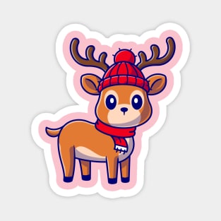 Cute Baby Deer Cartoon Magnet