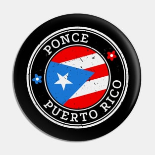 Ponce Puerto Rico Puerto Rican Pride Flag Pin