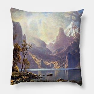 Lake Tahoe by Albert Bierstadt Pillow