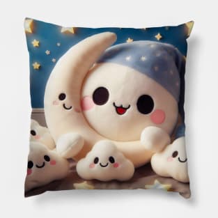 Discover Adorable Baby Cartoon Designs for Your Little Ones - Cute, Tender, and Playful Infant Illustrations! Pillow