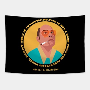 Fear and Loathing in Las Vegas: Raoul Duke Portrait Illustration Tapestry